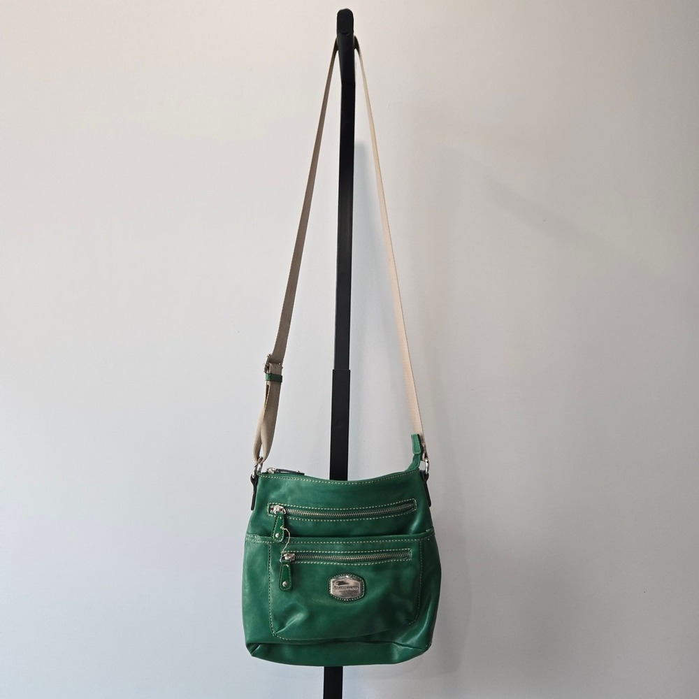 Franco Sarto Kelly Green Shoulder Sling‎ Satchel Bag Purse Y2K Twee